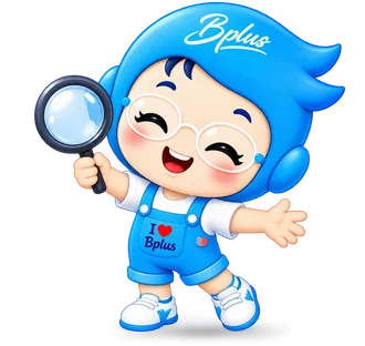 น้อง Bplus มาสคอตถือแว่นขยาย ชวนทดลองใช้ Bplus e-HRM